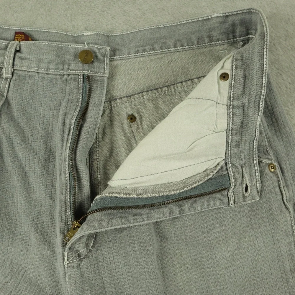 Vtg Cotler Jeans Mens 36 Loose Baggy Cotton‎ Pleated Denim Gray
